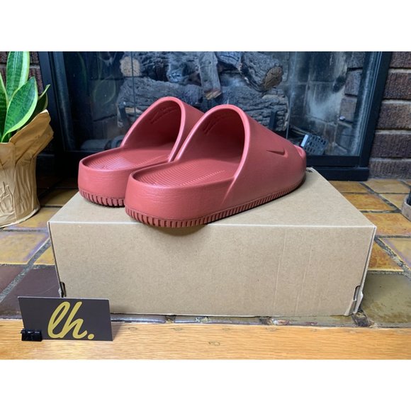 Women’s 10 Nike Calm Slides “Rugged Orange” Slide Sandals DX4816-800 - Picture 5 of 7